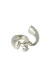 Parts Of Four Horn Pendant Sterling-silver Earring In Silver