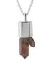 Parts Of Four Iron-quartz Necklace In Metallic