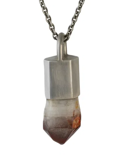 Parts Of Four Iron-quartz Necklace In Metallic