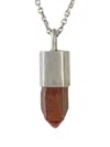 Parts Of Four Iron-quartz Necklace In Metallic