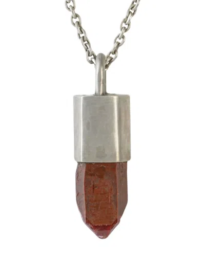 Parts Of Four Iron-quartz Necklace In Metallic