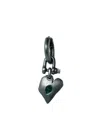 Parts Of Four Jazz's Solid Heart Silver And Diamond Drop Earring In Silver