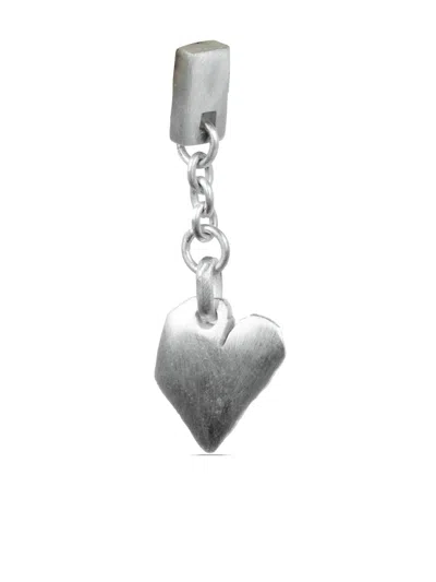 Parts Of Four Jazz's Solid Heart Single Earring In Silver