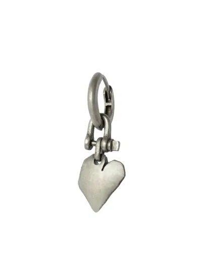Parts Of Four Jazz's Solid Heart Sterling Silver Drop Earring