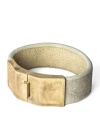 PARTS OF FOUR PARTS OF FOUR LEATHER BOX LOCK BANGLE