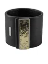 Parts Of Four Leather Bracelet In Black