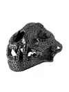 Parts Of Four Leopard Skull Centrepiece In Silver