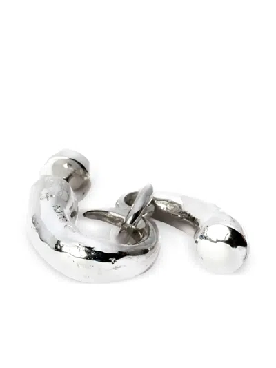 Parts Of Four Little Horn-pendant Drop Earring In Silver