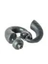 Parts Of Four Little Horn Pendant Earring In Black