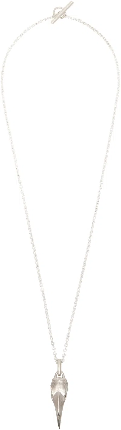 Parts Of Four Miniature Wrinkled Hornbill Skull Necklace