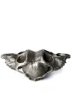 Parts Of Four Monkey Skull Decorative Object In Silver