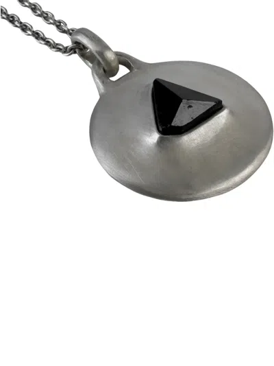 Parts Of Four Morphed Disc Halskette In Silver