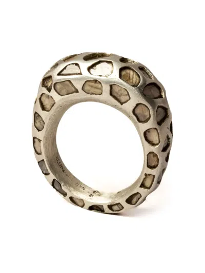 Parts Of Four Mountain Diamond Ring In Silver
