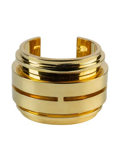Parts Of Four Open Cuff Bracelet In Gold