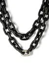 Parts Of Four Organic Chain Necklace In Black
