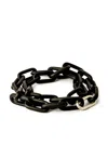 Parts Of Four Organic Chain Necklace In Schwarz
