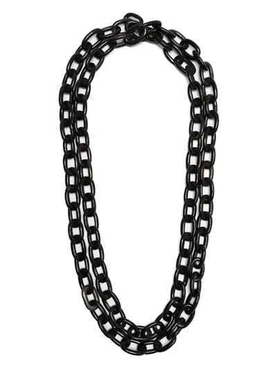 Parts Of Four Organic Link Chain In Black