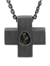 Parts Of Four Oxidised Sterling-silver Mini Plus Diamond Necklace In Gray
