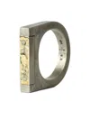 Parts Of Four Plate 18kt Yellow Gold-plated Sterling Silver Ring In Silver