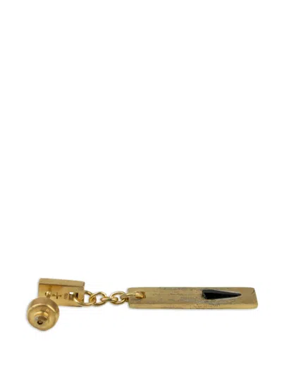 Parts Of Four Plate Dangle Earring In Gold