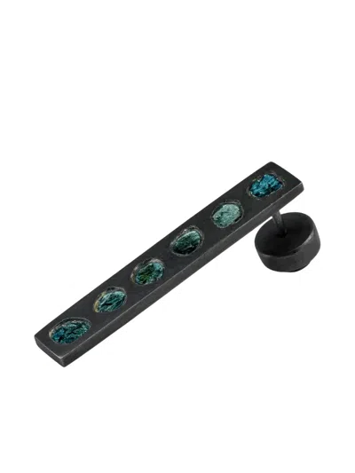 Parts Of Four Plate Diamond Earring In Black