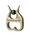 Parts Of Four Plate Double Hathor Expansion Sterling Silver Ring In Silver