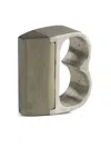 Parts Of Four Plate Double Ring In Silber