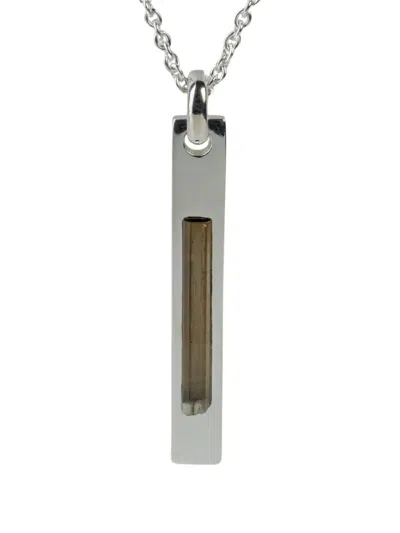 Parts Of Four Plate Dravite Necklace In Metallic
