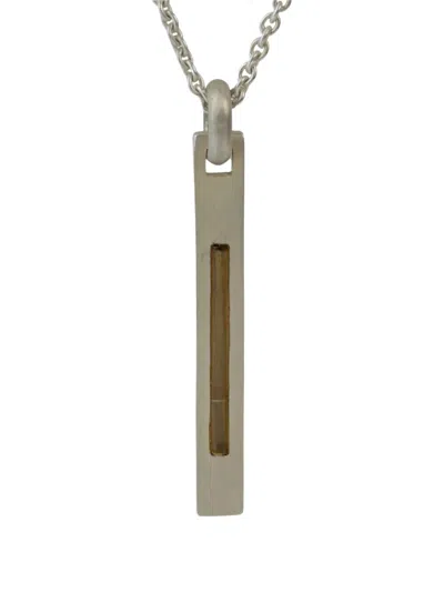 Parts Of Four Plate Dravite Necklace In Metallic