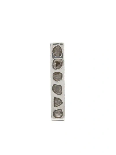 Parts Of Four Plate Earring (0.6 Ct, 6 Diamond Slabs, 34mm, Pa+dia) In Metallic