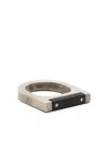 Parts Of Four Plate Flat Top Ring In Silver