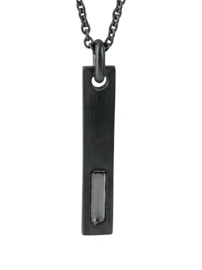 Parts Of Four Plate Necklace In Black