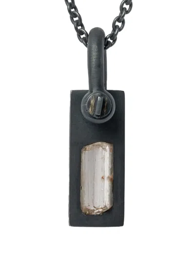 Parts Of Four Plate Necklace In Black