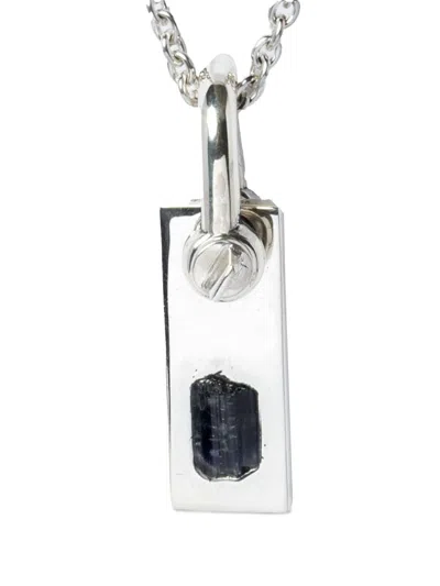 Parts Of Four Plate Necklace In Silver