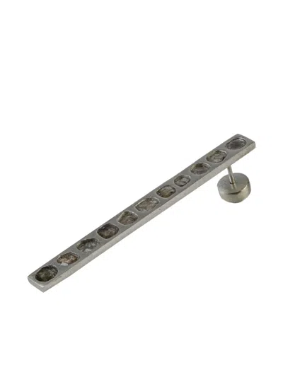 Parts Of Four Plate Pavé Earring In Metallic