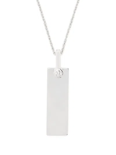 Parts Of Four Plate Pendant Necklace In Silber
