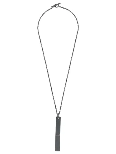 Parts Of Four Plate Pendant Necklace In Silver