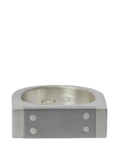 Parts Of Four Plate Ring In Silver