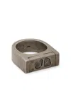 Parts Of Four Plate Ring In Silver
