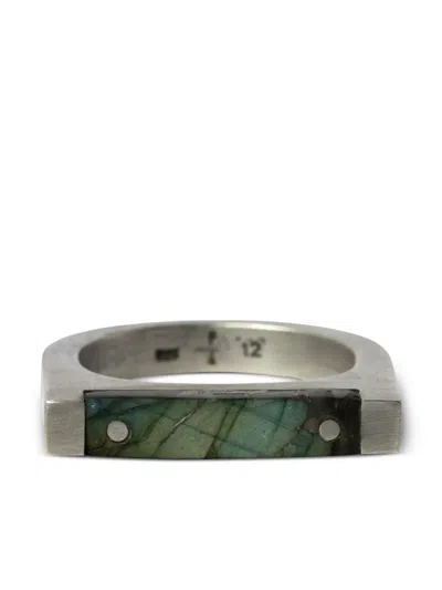 Parts Of Four Plate Single Sterling Silver Labradorite Ring