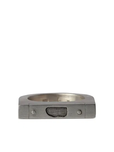 Parts Of Four Plate Single Sterling Silver Diamond Ring