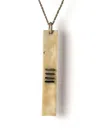 Parts Of Four Plate Slab Bone Necklace In Neutrals
