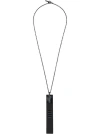 Parts Of Four Plate Slab Necklace In Black Sterling