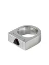 Parts Of Four Plate Single Ring Mit Spinell In Metallic