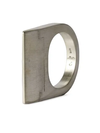 Parts Of Four Plate Sterling-silver Ring