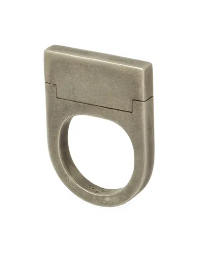 Parts Of Four Plate Sterling-silver Ring