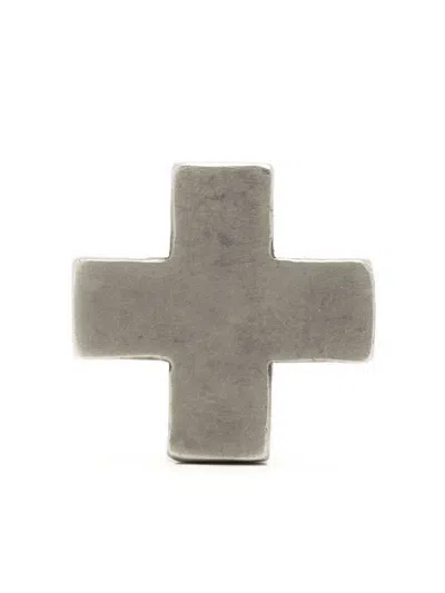 Parts Of Four Plus-sign Stud Earring In Silber