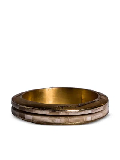 Parts Of Four Portal Crevice Bangle Bracelet In Gold