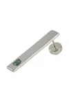 Parts Of Four Rectangle-shape Earring In Metallic