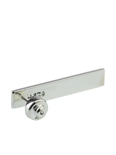 Parts Of Four Rectangle-shape Earring In Silver